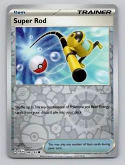 Reverse Holo Super Rod #188/193 Common SV02: Paldea Evolved Pokemon - Image 1