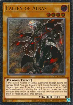 Yugioh Fallen Of Albaz OP19-EN001 Ultimate Rare - Image 1