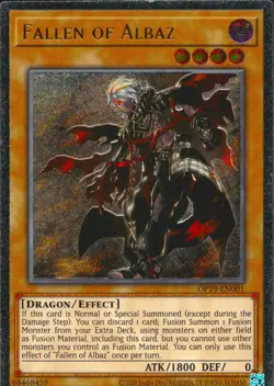 Yugioh Fallen Of Albaz OP19-EN001 Ultimate Rare - Image 2
