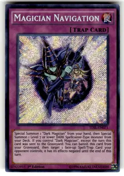 YUGIOH MAGICIAN NAVIGATION SECRET RARE 1ST EDITION NM TDIL-EN071/MP17-EN110 - Image 1