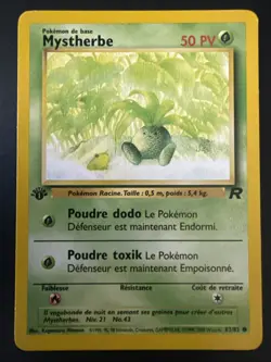 2000 1st Ed French ODDISH Mystherbe 63/82 LP Team Rocket Wizards Pokemon Card - Image 1