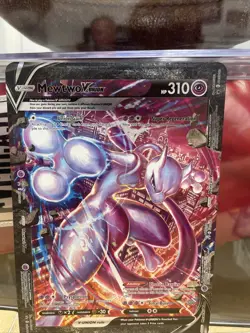 JUMBO Mewtwo V Union Card SWSH161 Black Star Promo Pokemon - Image 2