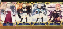 Okita Souji Stages 1-5 Saber FGO Fate Grand Order Arcade Cards W/ Craft Essence - Image 1