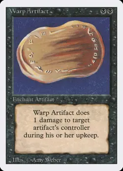Warp Artifact Revised NM Black Rare MAGIC THE GATHERING MTG CARD ABUGames - Image 1