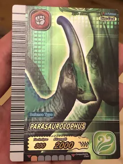 Dinosaur King Gold Parasaurolophus 5th Edition Card - Image 2