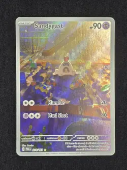 Pokemon TCG Sandygast Scarlet & Violet Paldea Evolved Card 214/19 NM Condition - Image 1