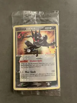 Pokemon TCG Greninja Gold Star SWSH144 25th Celebrations Promo Card Sealed - Image 1