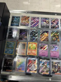 Pokemon card lot all ungraded 152 cards in top loaders, TCG Cards - Image 1
