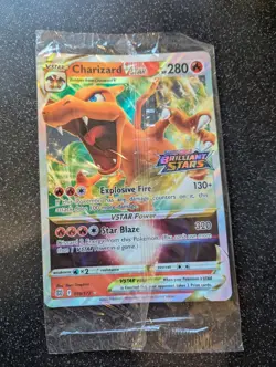 Pokemon English Jumbo Oversize Charizard Vstar Promo Card Sealed - Image 1