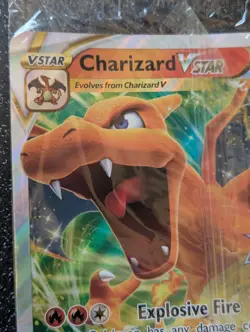 Pokemon English Jumbo Oversize Charizard Vstar Promo Card Sealed - Image 2