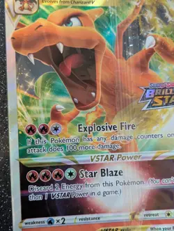 Pokemon English Jumbo Oversize Charizard Vstar Promo Card Sealed - Image 4