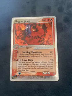 Pokemon TCG EX Dragon Magcargo EX Holo Rare Card 95/97 - Image 1