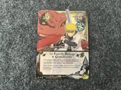 Naruto CCG The Fourth Hokage And Gamabunta Super Rare 1st Ed NM Card - Image 1