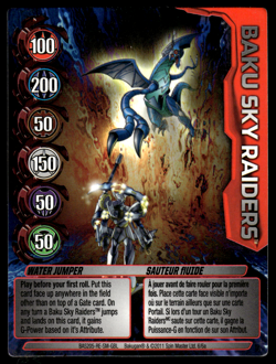Bakugan Card - Water Jumper (Krakenoid & Aranaught) - Ability - Sky Raiders - Image 1