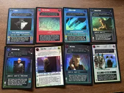 X8 Card Rare all Foil Star Wars CCG SWCCG Lot PWE Tracking Low Price Great Deal - Image 1