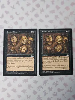 Magic The Gathering Buried Alive Weatherlight Light Play (x2) - Image 1