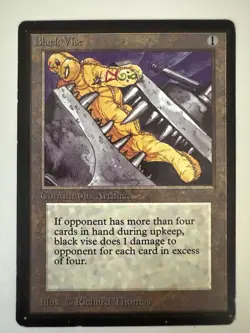 Black Vise Limited Edition - Beta Edition Regular, Magic The Gathering - Image 1