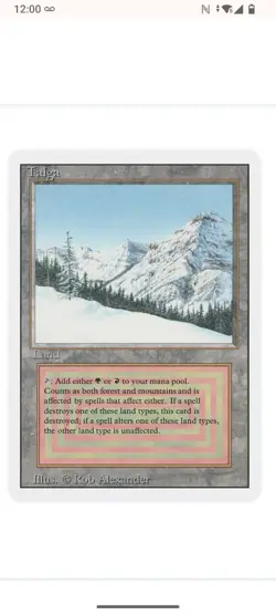 Taiga & Badlands Revised Edition Magic The Gathering - Image 2