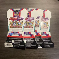 SEALED Pokemon TCG Scarlet and Violet Base - Sleeved Booster Packs Full Art Set! - Image 2