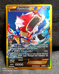 Pokemon TCG Gyarados EX 123/122 XY Breakpoint 2016 Secret Holo Full art - Image 1