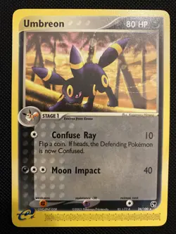 Umbreon Rare | EX Sandstorm | #24 | Chase | Pokemon TCG | Vintage | ENGLISH - Image 1