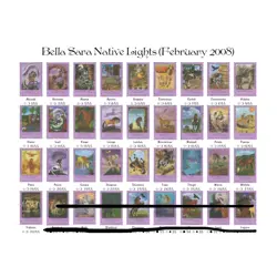 Bella Sara 2008 Native Lights Full Common Card Set 1-28 - Image 2