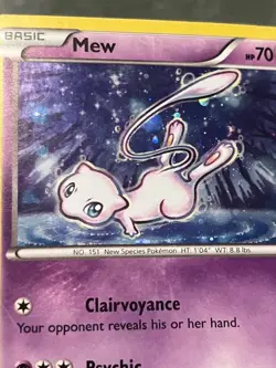 Pokemon TCG Mew XY192 Black Star Promo Holo Damaged - Image 4
