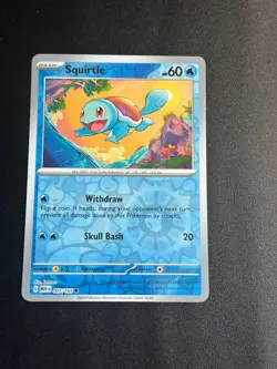 Pokemon 2023 TCG - Squirtle 007/165 - Reverse Holo -Costco Promo - 151 - Image 1