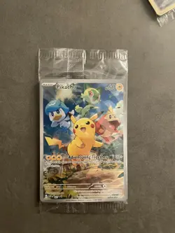 Pokemon Pikachu SVP 027 Scarlet & Violet Full Art Holo Black Star Promo- Sealed - Image 1