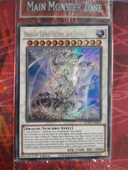 Yu-Gi-Oh! Dragon Esprit Ultime aux Yeux Bleus : SE SDWD-FR043 secrete rare - Image 1