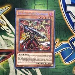Yugioh! Ignis Heat, the True Dracowarrior FIGA-EN053 Secret Rare 1st Edition NM - Image 1
