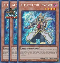 Yugioh! 3x Aleister the Invoker Alt Art RA04-EN024 Secret Rare 1st Ed NM - Image 1