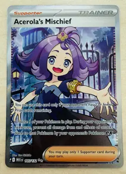 Acerola's Mischief 165/132 - Mega Evolution Full Art Trainer - Pokemon Card [NM] - Image 1