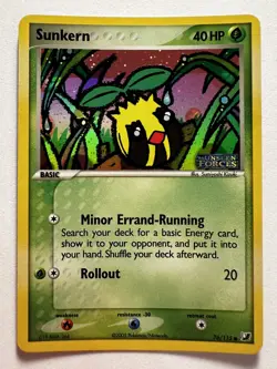 Pokemon Card Sunkern 76/115 Reverse Holo Stamp EX Unseen Forces 2005 ENG NM/MT - Image 2