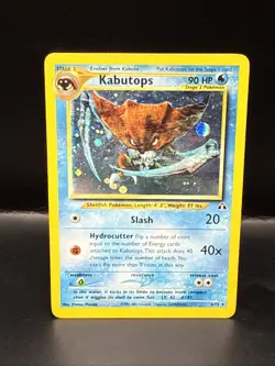 Pokemon TCG Kabutops Neo Discovery Holo Card 6/75 Unlimited Rare - Image 1