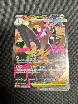 ENGLISH Mega Lopunny EX SIR 128/094 Phantasmal Flames NEAR MINT Pokemon Card - Image 1
