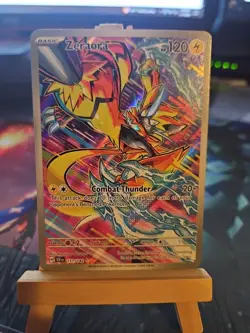 Pokemon TCG Zeraora 151/142 Stellar Crown Holo Card Illustration Rare NM - Image 1
