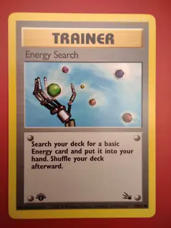 Pokemon 1st Edition Energy Search X4 LP 59/62 Fossil TCG Cards - Image 5