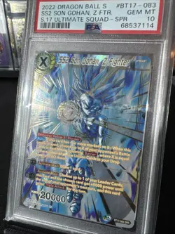 SS2 Son Gohan, Z Fighter SPR Dragon Ball Super Card BT17-083 PSA 10 GEM MINT - Image 2