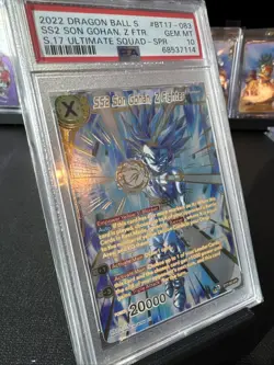 SS2 Son Gohan, Z Fighter SPR Dragon Ball Super Card BT17-083 PSA 10 GEM MINT - Image 3