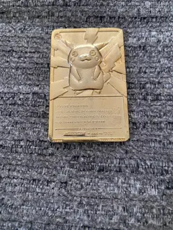 1999 pokemon 23 k gold Plated pikachu card - Image 2