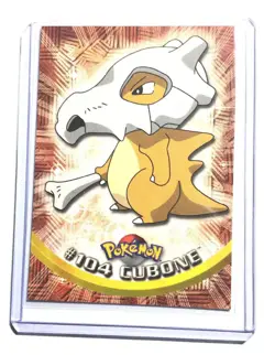 Topps Series 2 1999 TV Animation Ed CUBONE #104 Pokemon Character Card - Image 1
