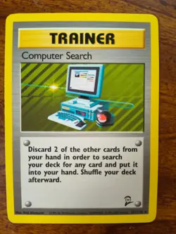 Computer Search 101/130 Rare Base Set 2 Unlimited Pokemon Card LP - Image 2