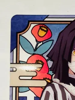 Obanai Demon Slayer Stained glass card Kimetsu Vrey Rare From Japan BANDAI F/S - Image 2