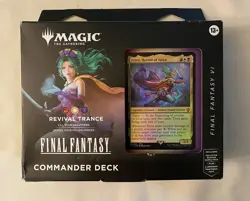 MTG Final Fantasy Commander Deck Revival Trance, Sealed Box is Worn - Image 1