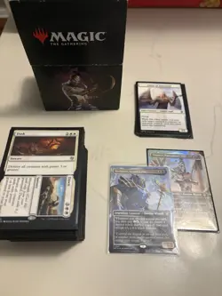 Magic the Gathering Aetherdrift Commander Deck Eternal Might SLEEVED - Image 1