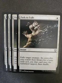 MTG l Path to Exile (x4 Playset) | Uncommon | (NM) Commander: Phyrexia #84 - Image 1