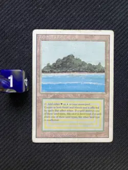 Tropical Island - Revised Edition - Dual Land - Vintage MTG - LP - 1994 - Image 1