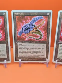 🟤🟤🟤 (4) 1995 Magic The Gathering TETRAVUS 4TH EDITION PLAYED 🟤🟤🟤 - Image 4