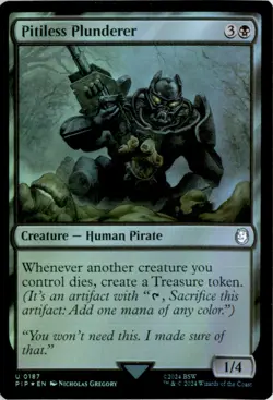 Pitiless Plunderer Universes Beyond: Fallout PIP Foil NM - Image 1